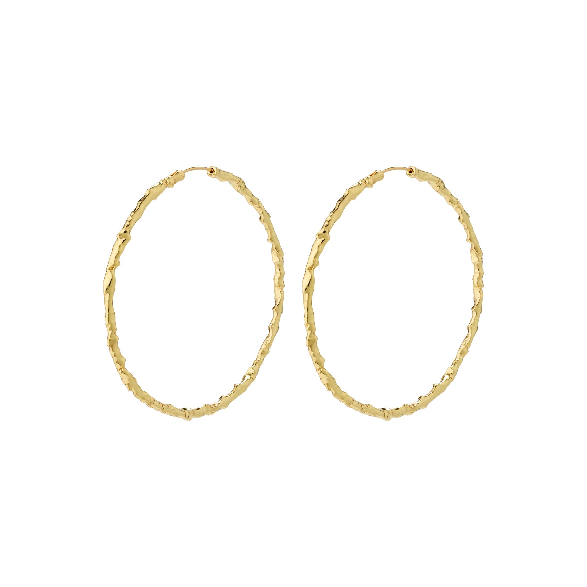 Sun Twisted Mega hoops - Gylltir
