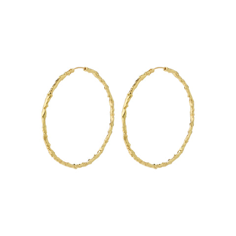 Sun Twisted Mega hoops - Gylltir