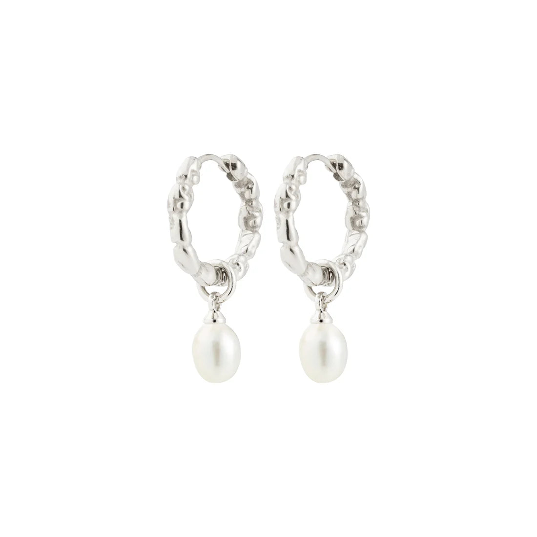 Shift perlu eyrnalokkar - silfraðir