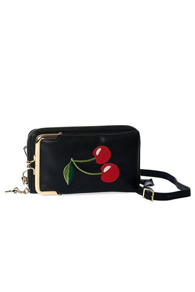 Cherry Pie Crossbody veski - Svart