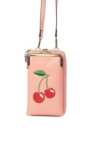 Cherry Pie Crossbody veski - Bleikt