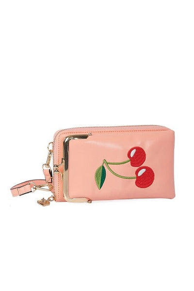 Cherry Pie Crossbody veski - Bleikt
