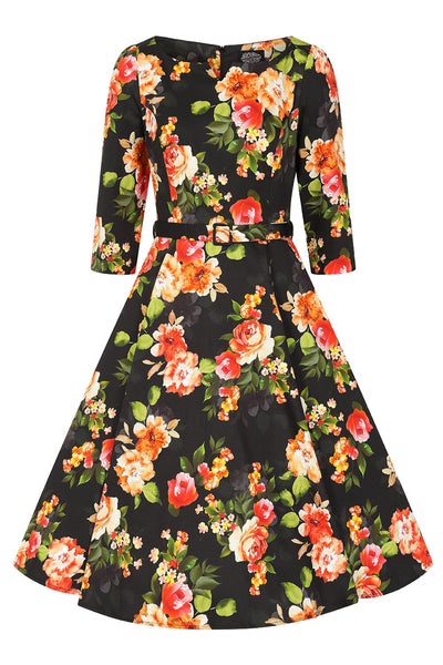 Brielle Floral Swing kjóll
