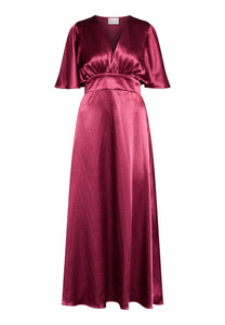 Gisella kjóll - Dark Bordeaux