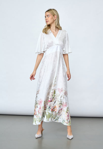 Gisella kjóll - floral white