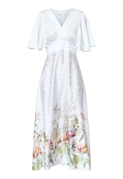 Gisella kjóll - floral white