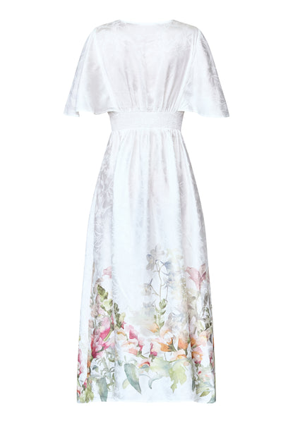Gisella kjóll - floral white