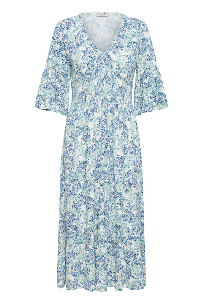 Amy 3 kjóll - Grænn & blár