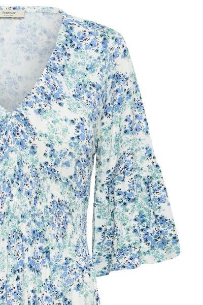 Amy 3 kjóll - Grænn & blár