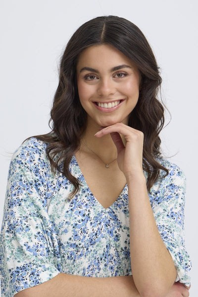 Amy 3 kjóll - Grænn & blár