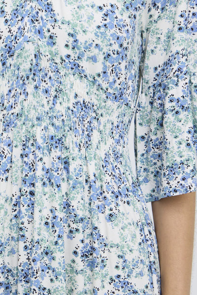 Amy 3 kjóll - Grænn & blár