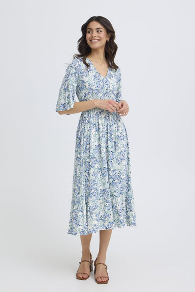 Amy 3 kjóll - Grænn & blár