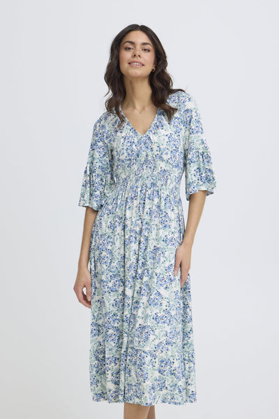 Amy 3 kjóll - Grænn & blár