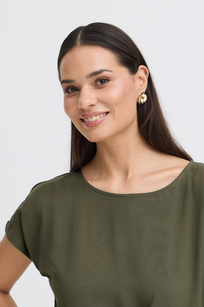 Mjoella O-neck kjóll - Kalamata