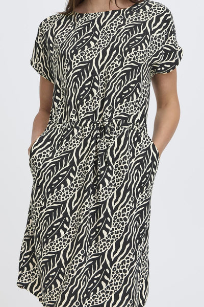 Mjoella O-neck kjóll - Nature