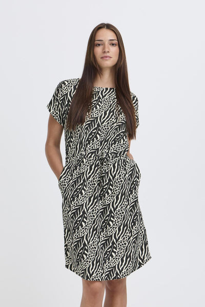 Mjoella O-neck kjóll - Nature