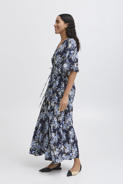 Mjoella V-neck síðkjóll - Navy