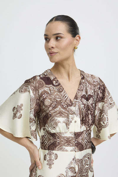 Jannike kjóll - Brúnn