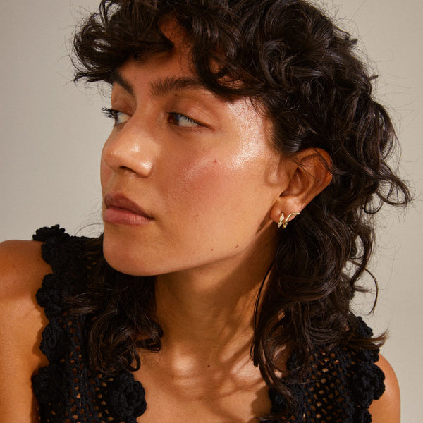 Nadine eyrnalokkar - Gylltir