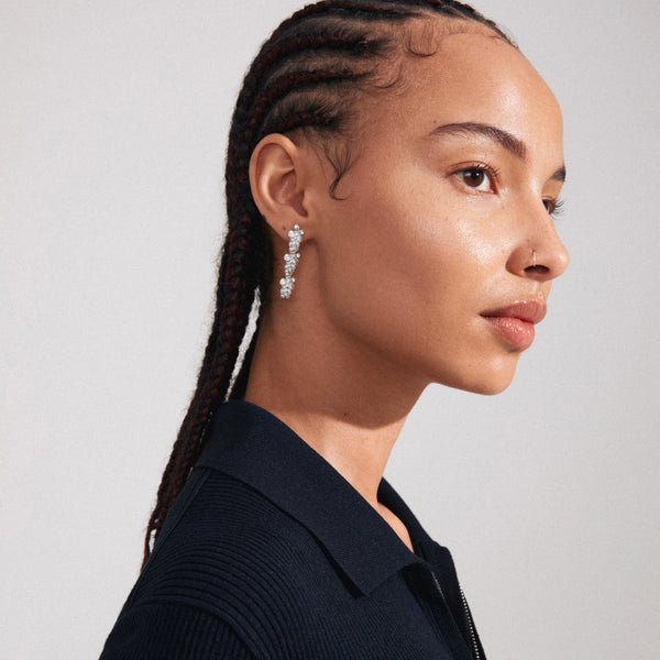 Charmaine eyrnalokkar - Silfraðir