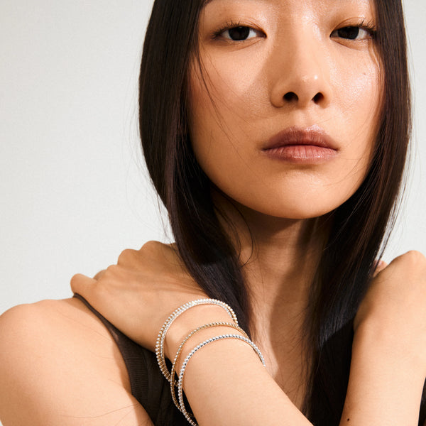 ARASH crystal armband gyllt
