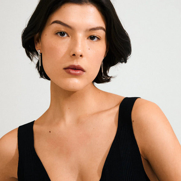 Vincent eyrnalokkar - silfraðir