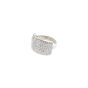 ASPEN recycled crystal hringur - silfraður
