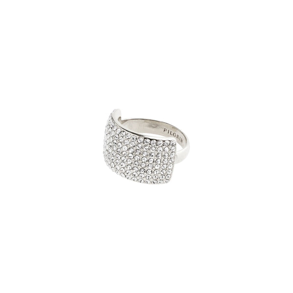 ASPEN recycled crystal hringur - silfraður