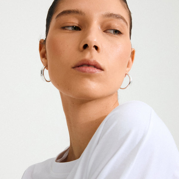 Kayden eyrnalokkar - silfraðir