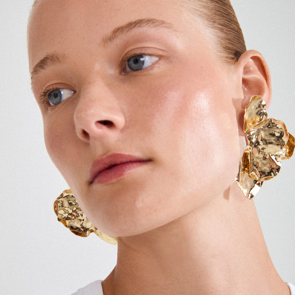 Virel eyrnalokkar, gylltir