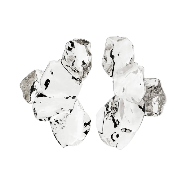 Virel eyrnalokkar, silfraðir