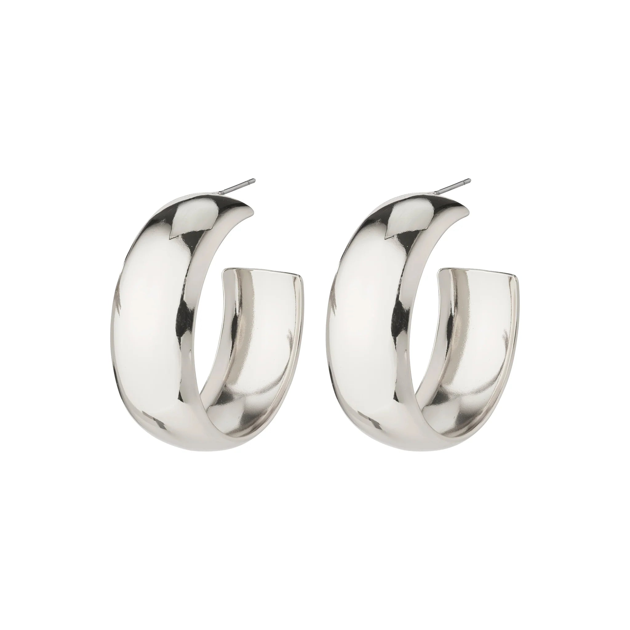 Naia Mega Chunky hoops - Silfraðir