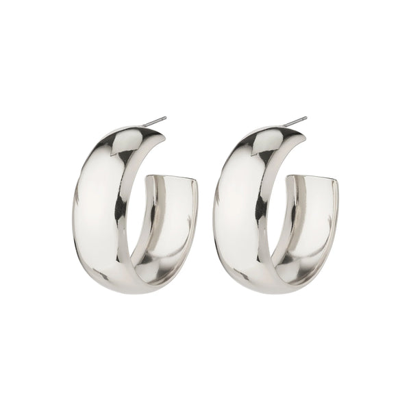 Naia Mega Chunky hoops - Silfraðir