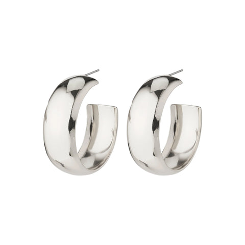 Naia Mega Chunky hoops - Silfraðir