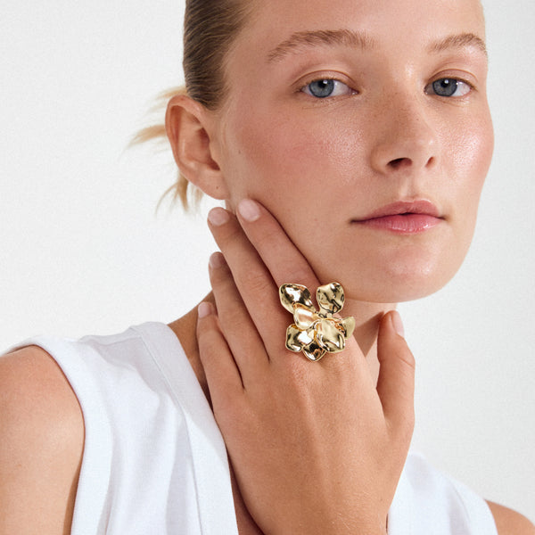 LUNITH hringur, gylltur