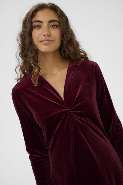 Zoe long kjóll - Wine