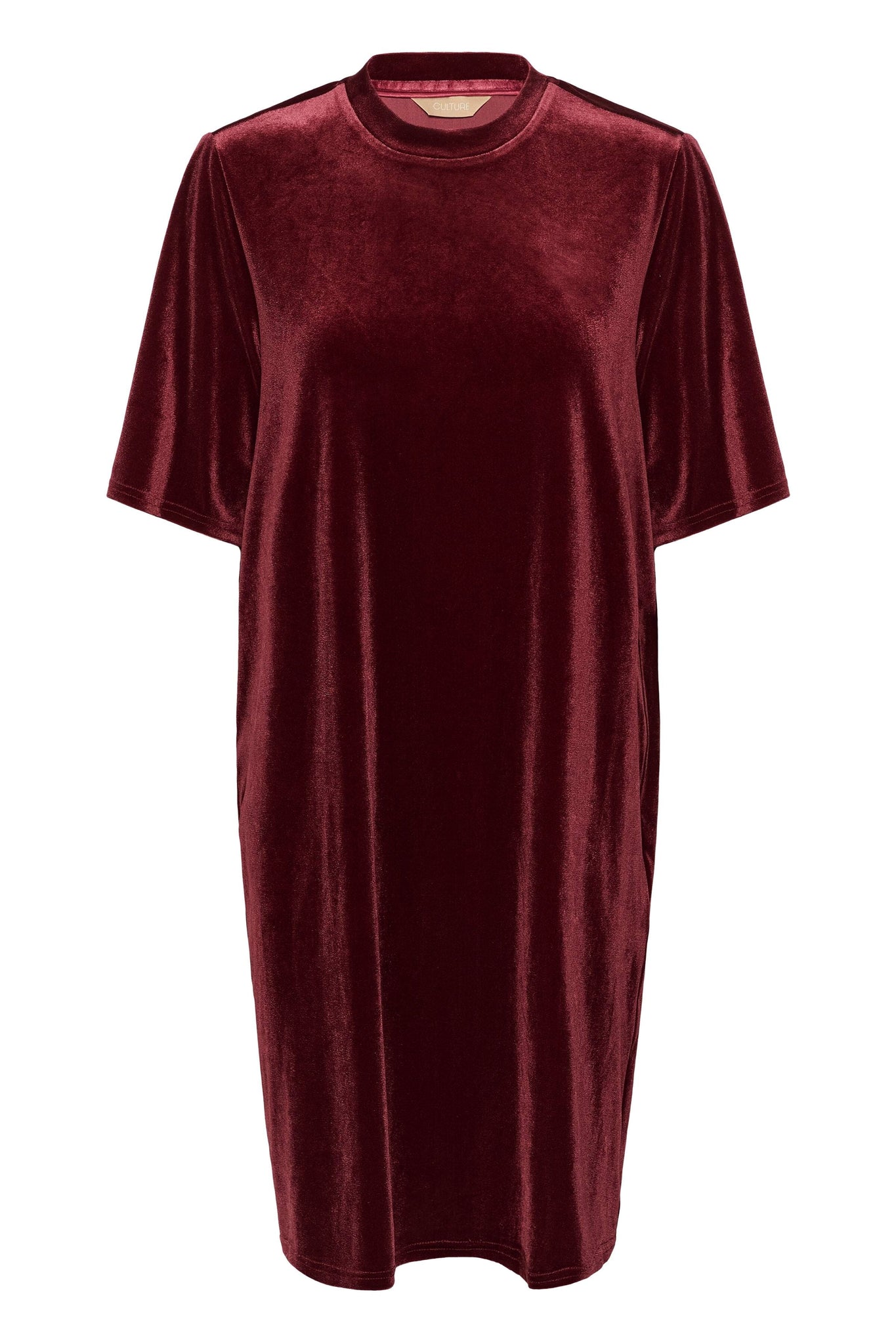 Zoe kjóll-vínrauður