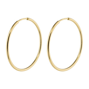 Sanne Medium hoops - Gylltir