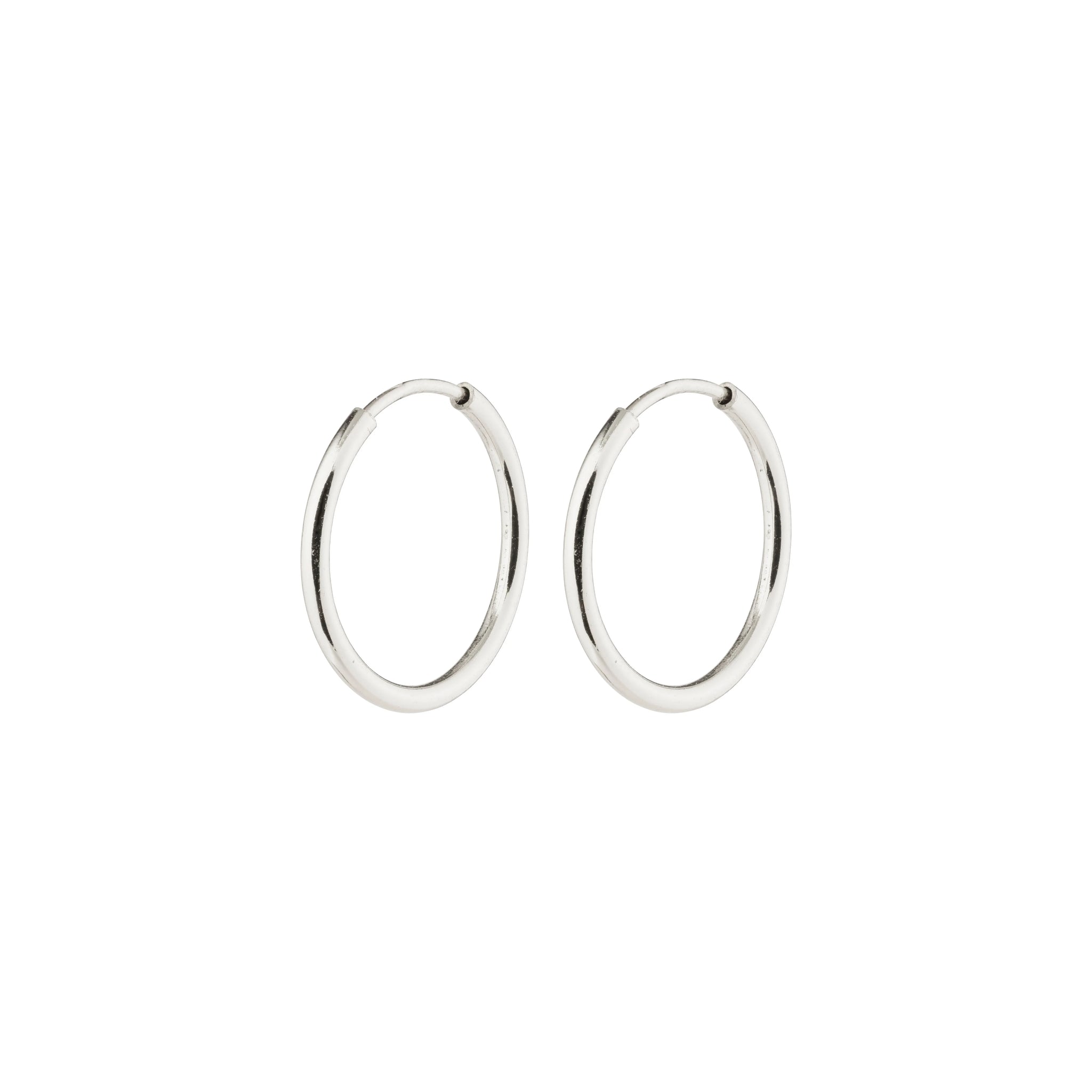 Sanne mini hoops eyrnalokkar - Silfraðir