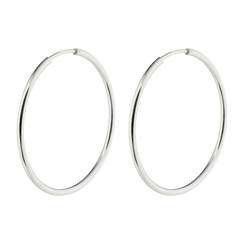 Sanne Medium hoops - Silfraðir