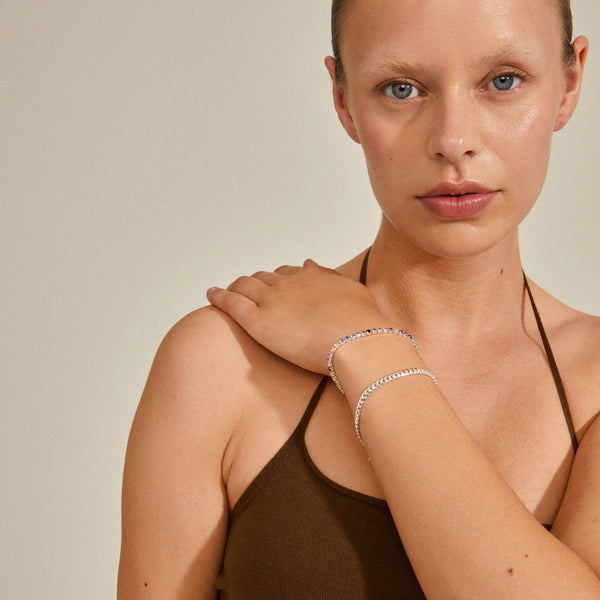 Reign 2-in-1 armbönd - Silfruð