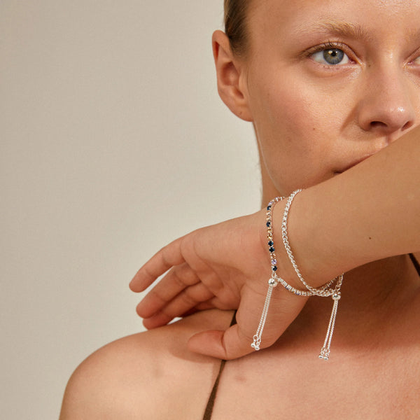 Reign 2-in-1 armbönd - Silfruð