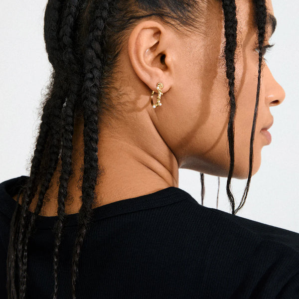 Hadley eyrnalokkar - gylltir