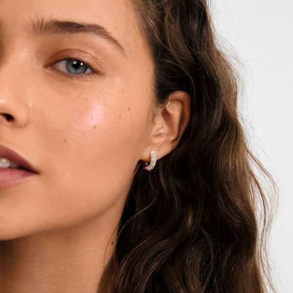 Tatum small eyrnalokkar - Silfraðir