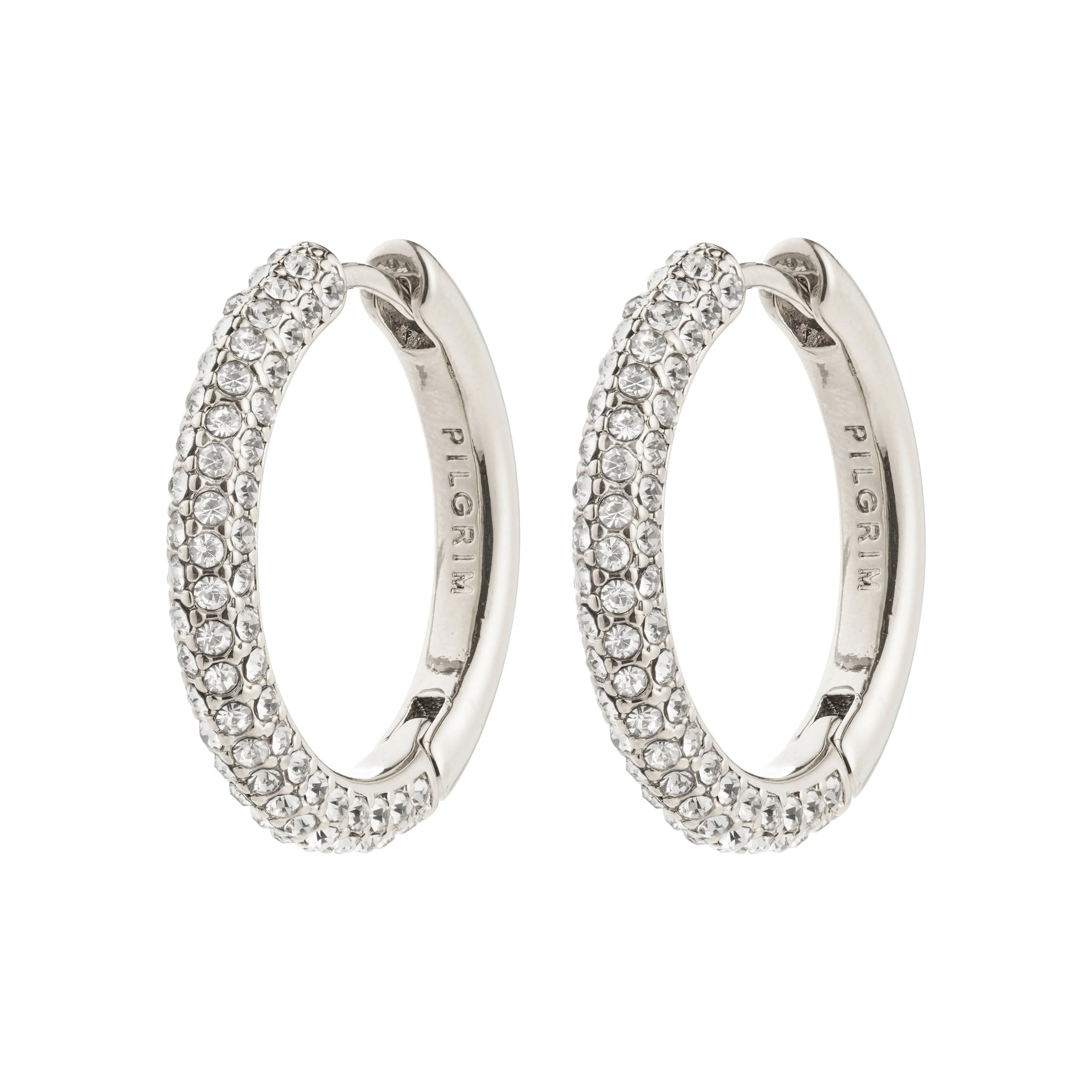 Tatum large eyrnalokkar - Silfraðir