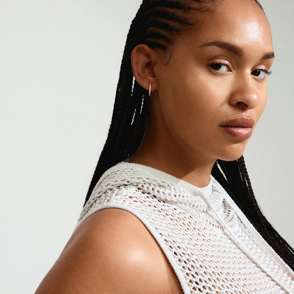 Kalia eyrnalokkar - silfraðir