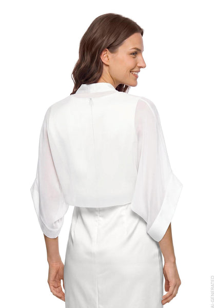 Chiffon bolero - Ivory