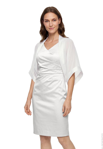 Chiffon bolero - Ivory