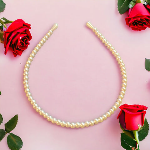 Hárspöng, XS WHT & pearls