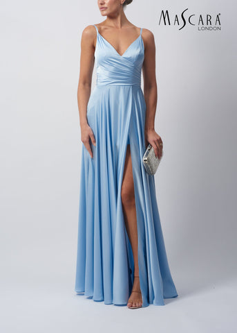 Resort pleat kjóll - Baby blue
